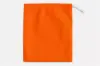3-1/4W x 5L, Fluorescent Orange Cloth Drawstring Bags